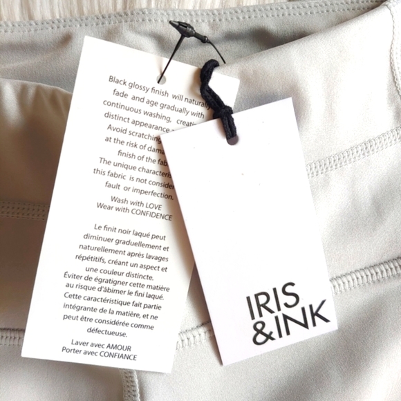 Iris and Ink Revolve leggings Lunar Rock light gray workout yoga pants size XS - Picture 5 of 7